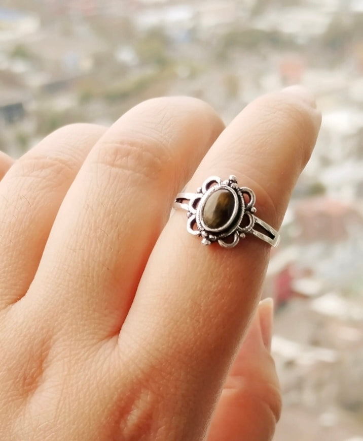 ANILLO OPHELIA OJO DE TIGRE