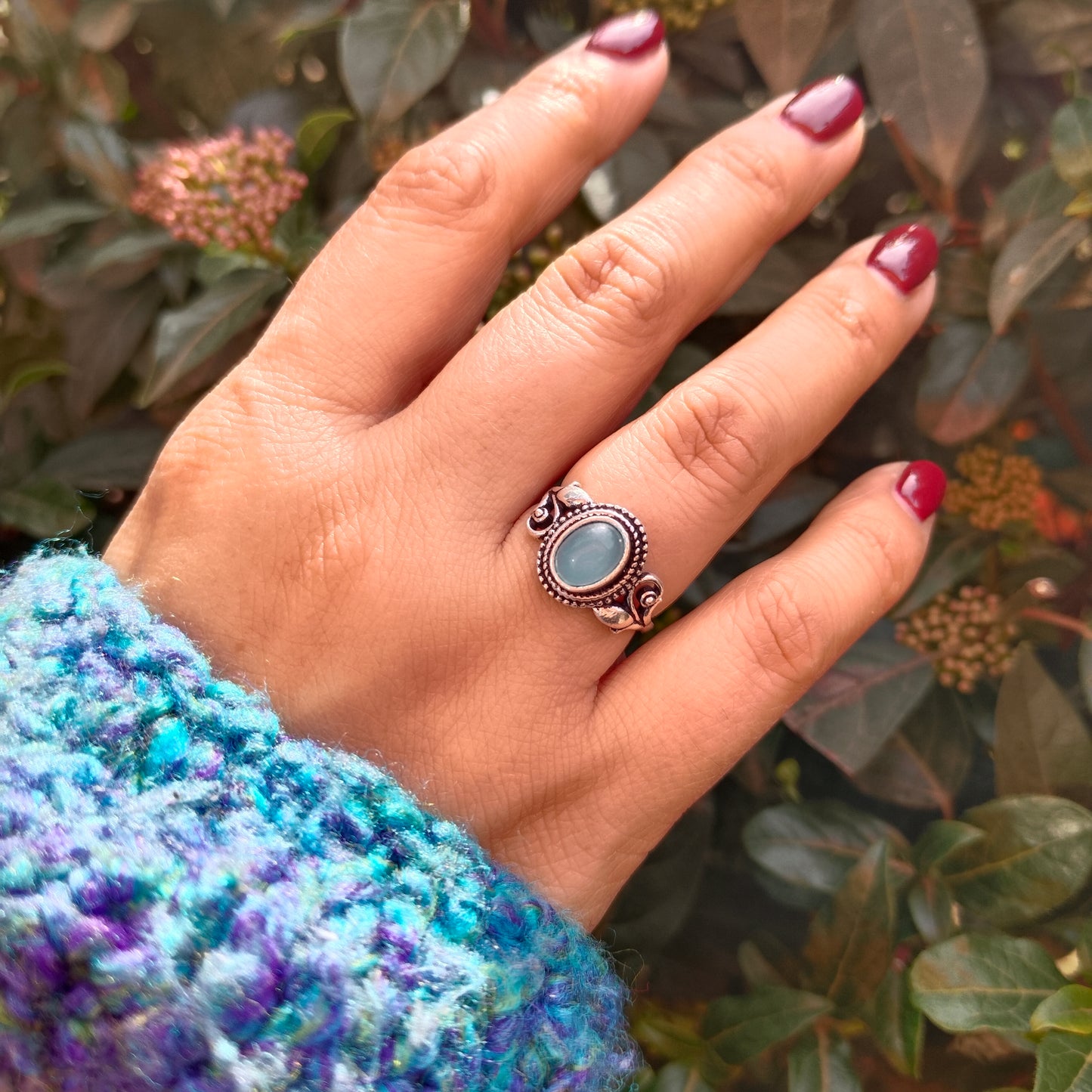 ANILLO MAIA AGUAMARINA
